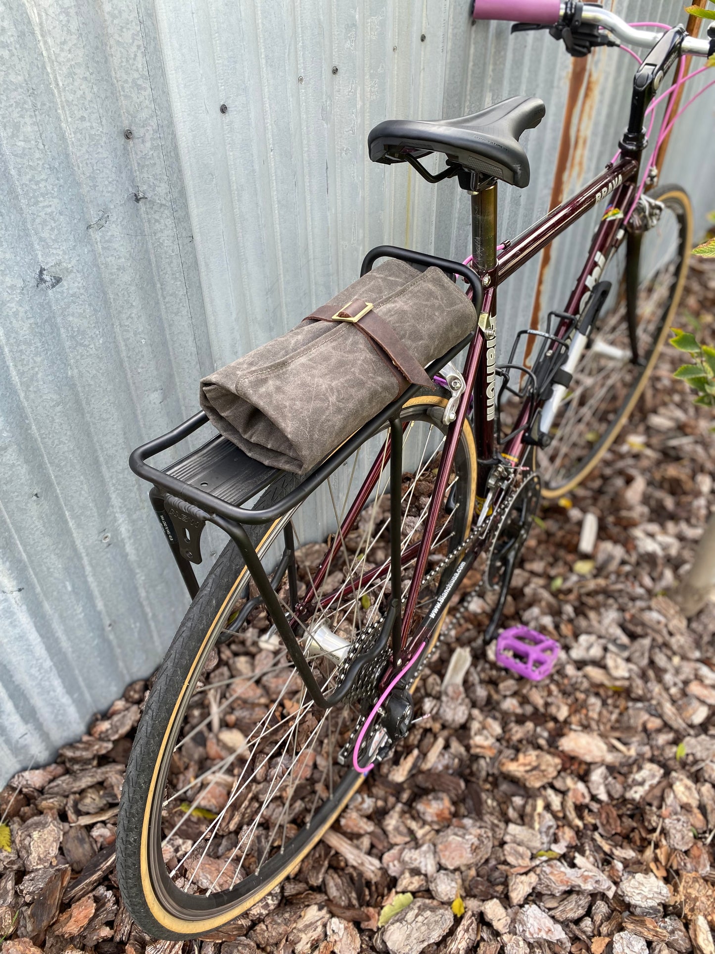 Bike Tool Roll (olive waxed canvas)