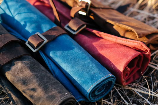 Bike Tool Roll (red waxed canvas)