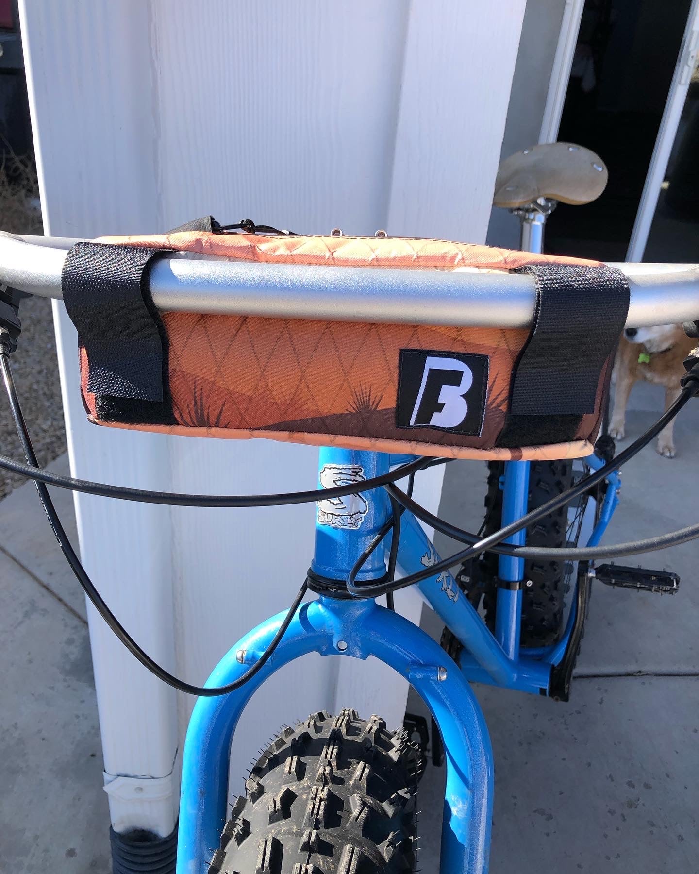 Handle bar bag for jones bar BroadFork Bags